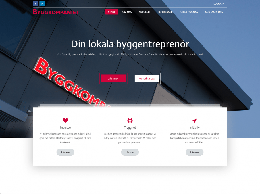 Ny sajt till Byggkompaniet