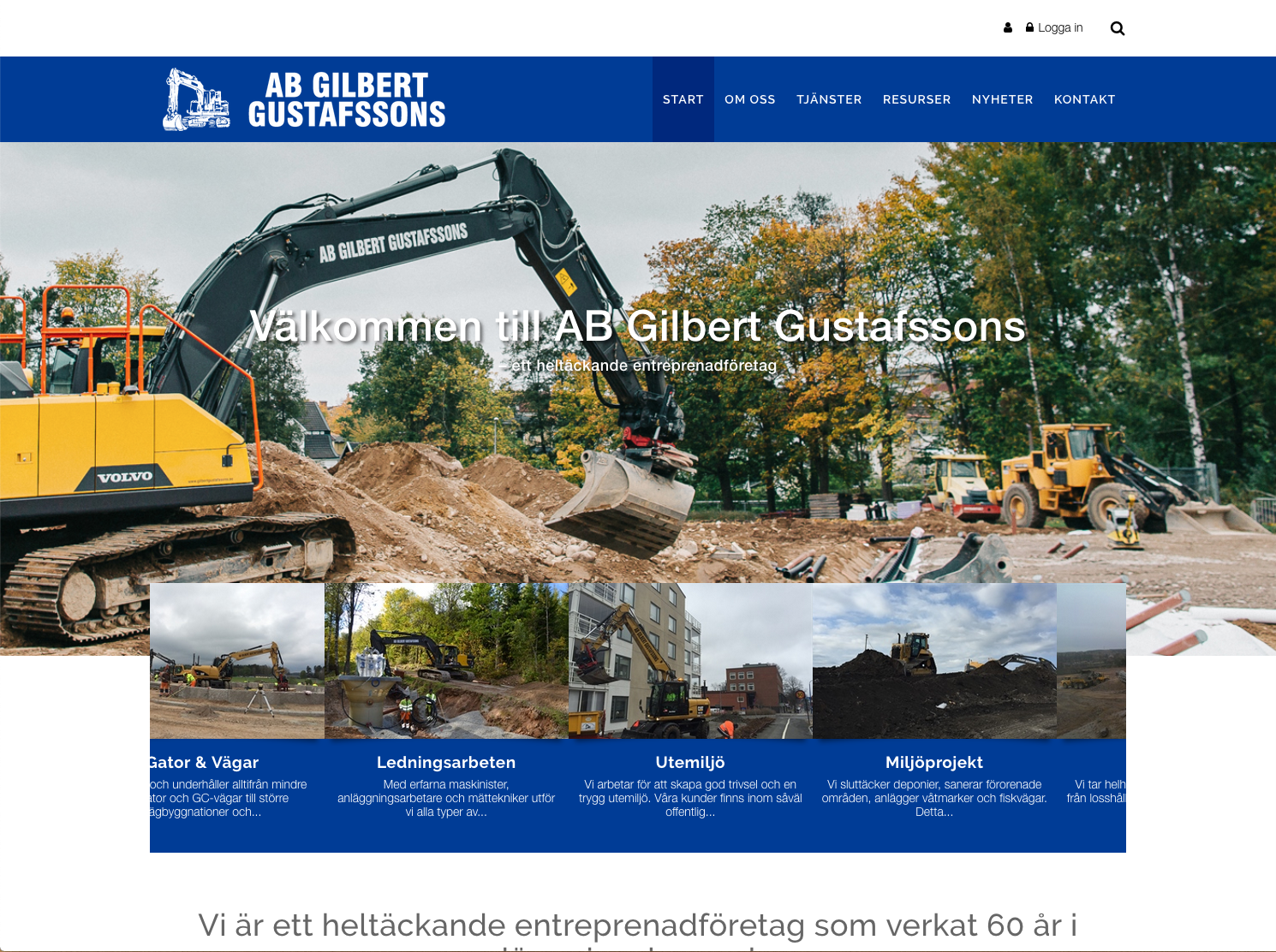Ny hemsida till Gilbert Gustafsson