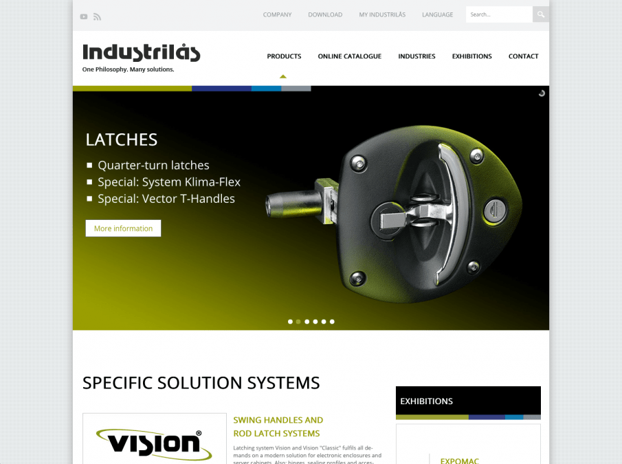 Ny hemsida till Industrilås på flera språk