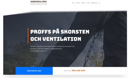 Ny hemsida till Skorsten & Vent