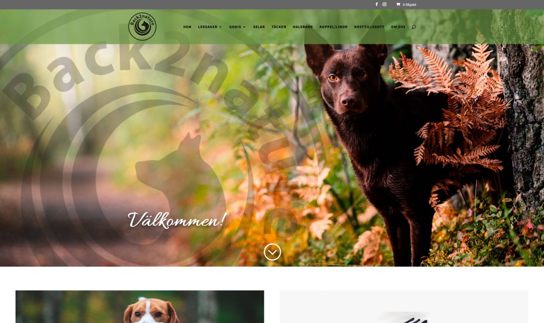 Ny webbutik till Back2nature