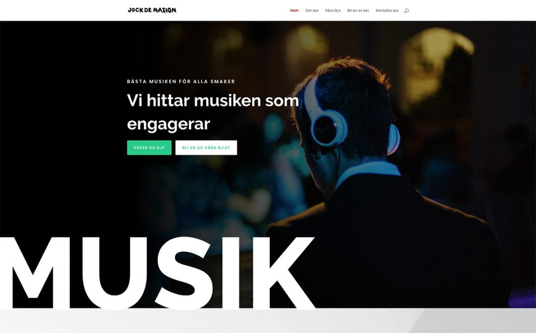 Ny hemsida till Jock De Nation