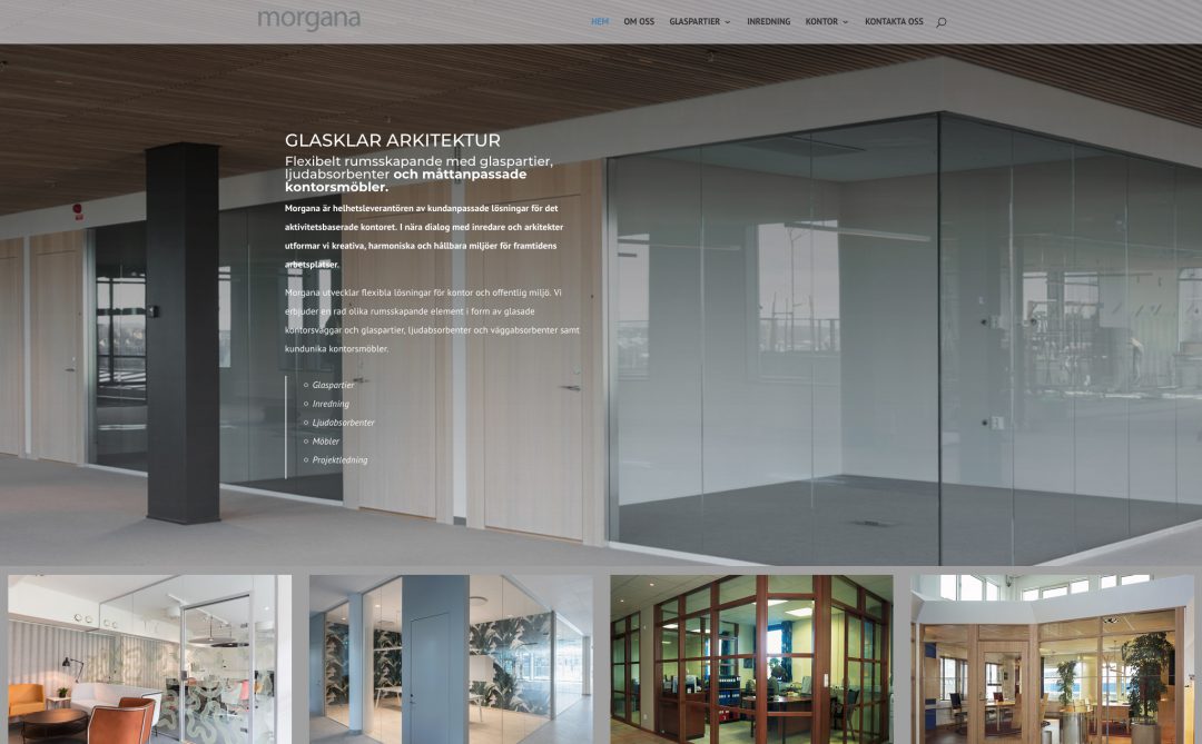 Ny webbsida till Morgana Väggpartier