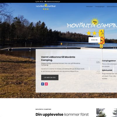 Nytt bokningssystem och hemsida till Movänta Camping