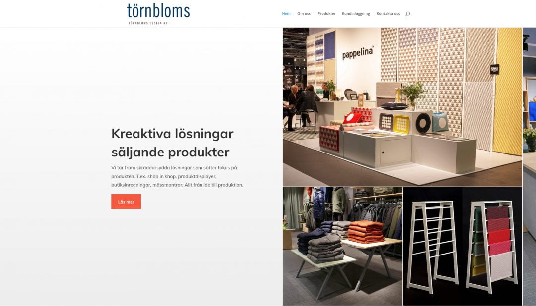 Törnbloms Design har gjort en ny hemsida