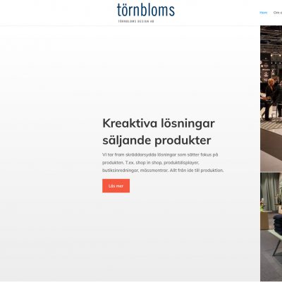 Törnbloms Design har gjort en ny hemsida