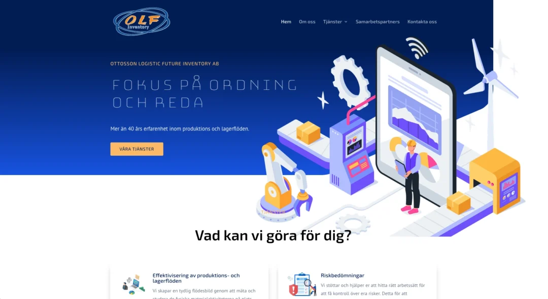 Ny webbsida till OLF Inventory