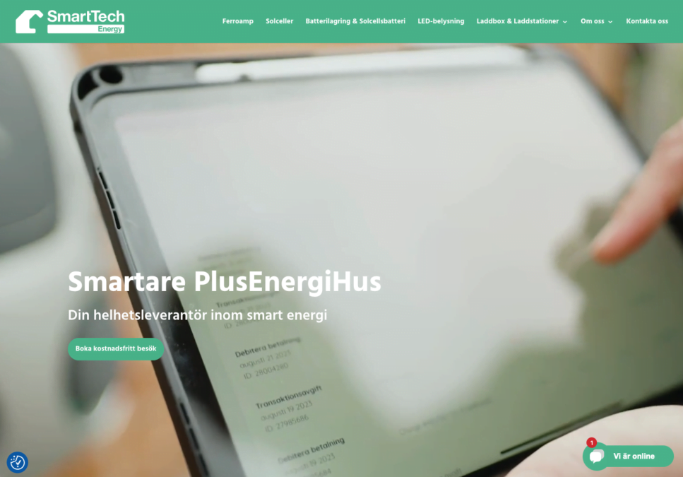 Överflytt av smarttechenergy.se