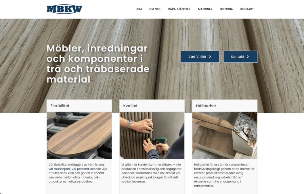 Ny webbplats till MBKW